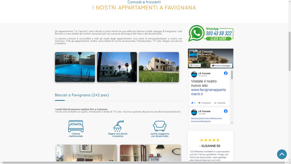 Realizzazione siti internet - Appartamenti Favignana - Le Casuzze: foto 3