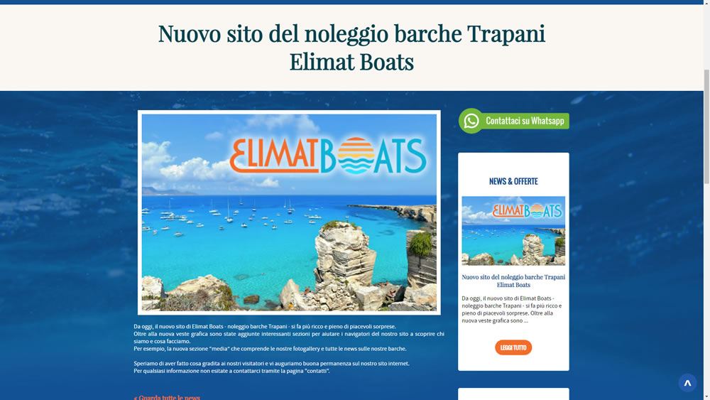 Realizzazione siti internet - Elimat Boats: foto 3
