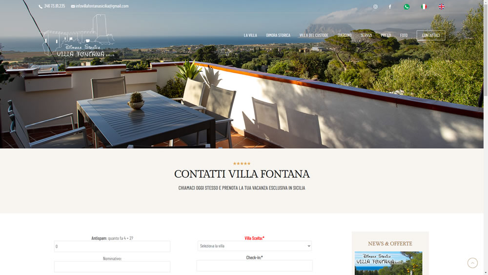 Realizzazione siti internet - Villa Fontana Trapani: foto 3