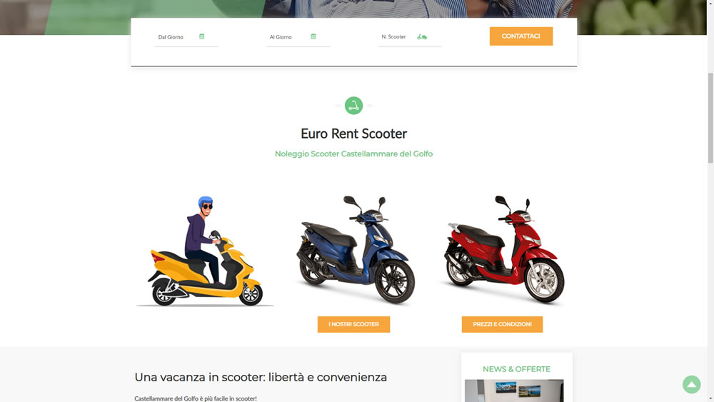 Realizzazione siti internet - Euro Rent Scooter: foto 2