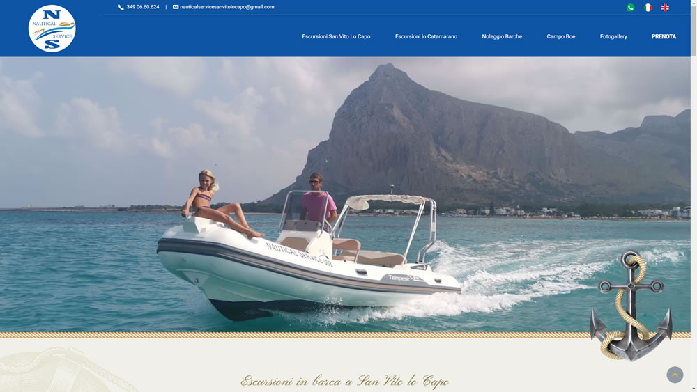Realizzazione siti internet - Nautical Service San Vito Lo Capo: foto 1