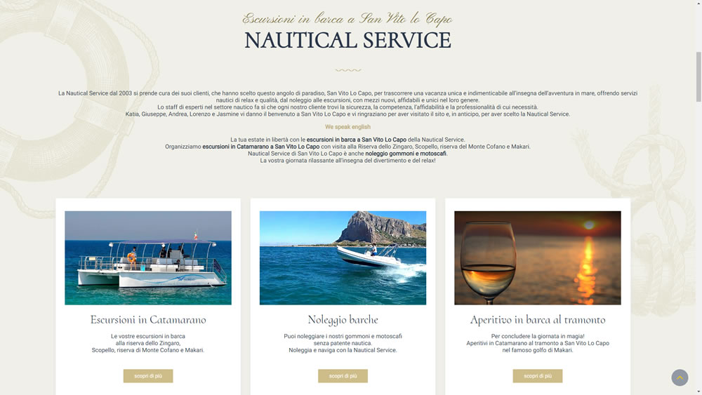 Realizzazione siti internet - Nautical Service San Vito Lo Capo: foto 2